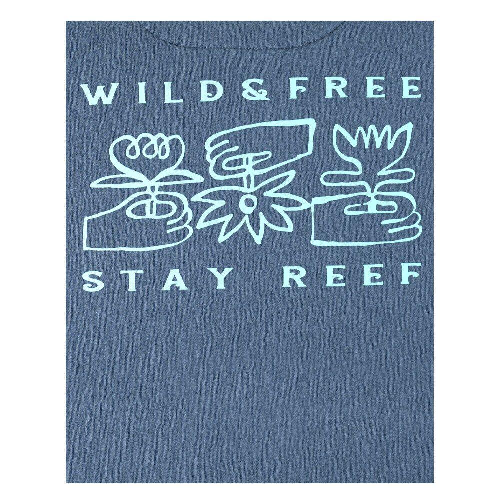 Polerón Reef Men Full Zipper Wild and Free Blue-2