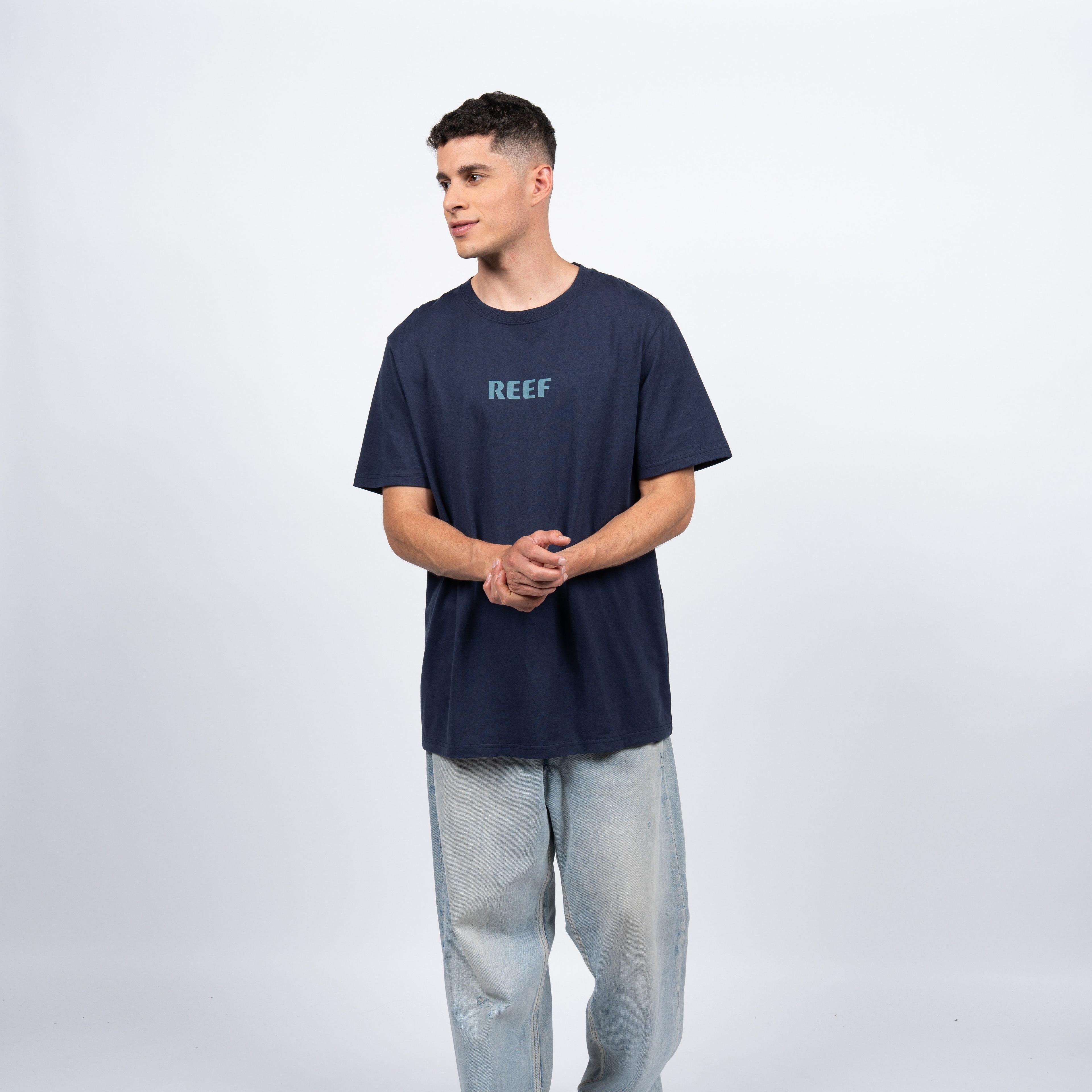 Polera Reef Men Logo Blue-0