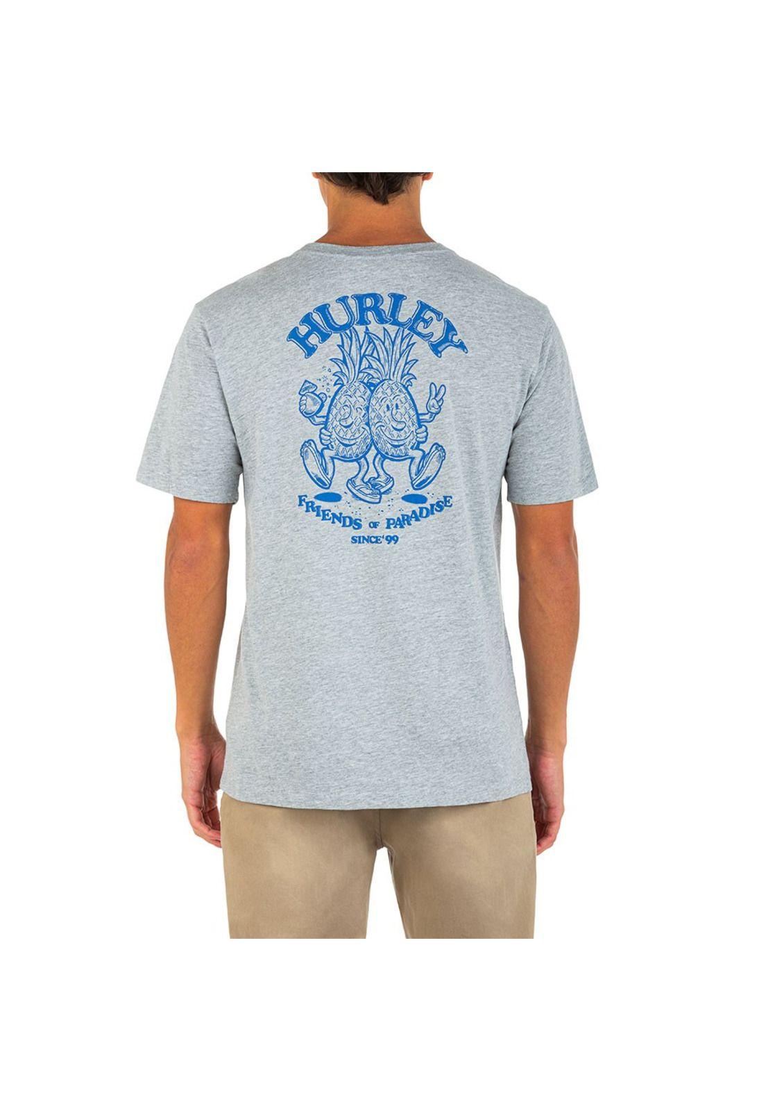 Polera Everyday Washed Frnd Heather Grey Hurley-3