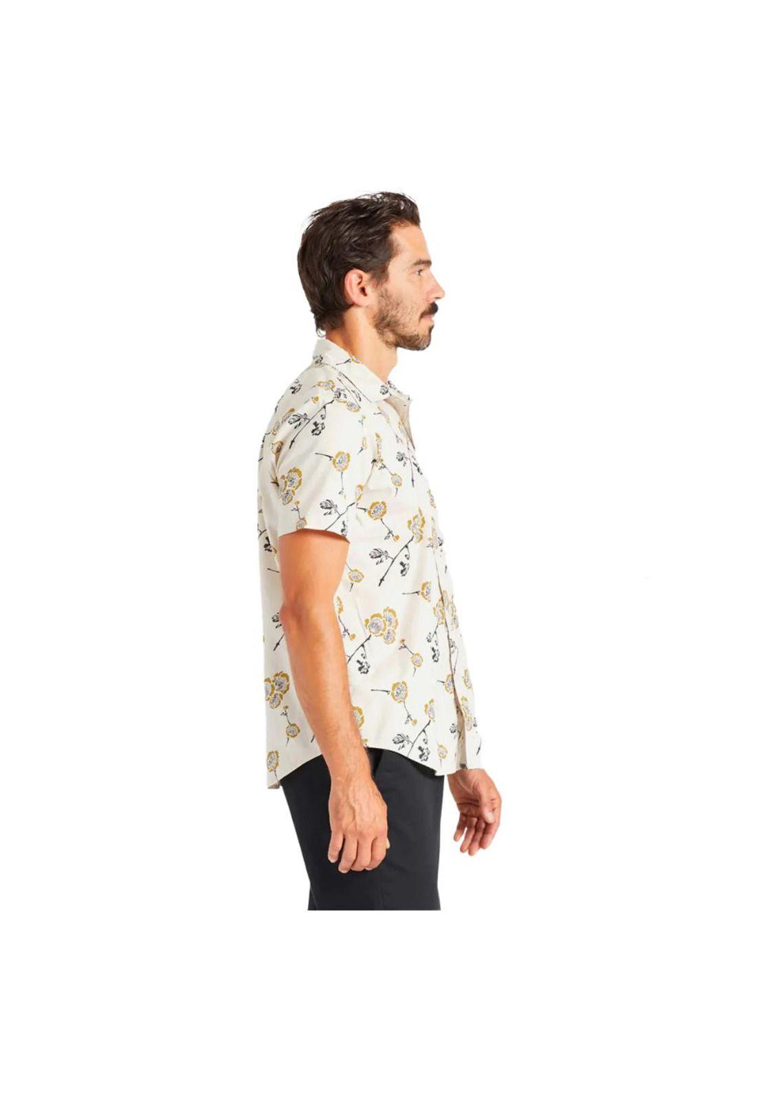 Camisa Manga Corta Men Charter Beige Floral-2