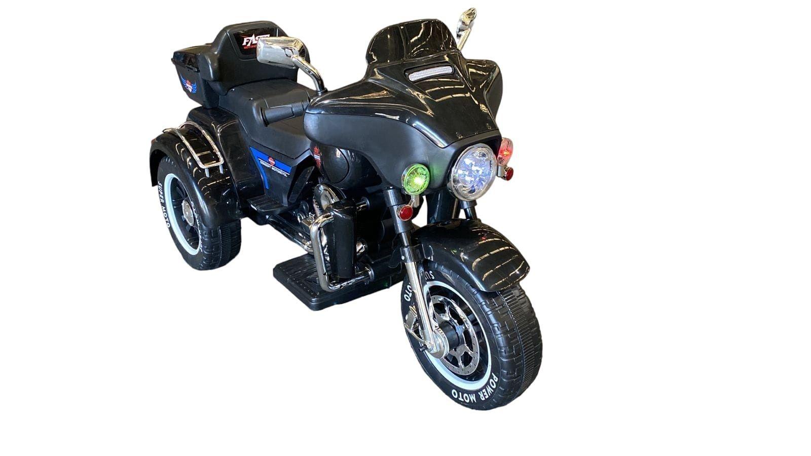 Moto a bateria estilo Harley color negro 12V-0