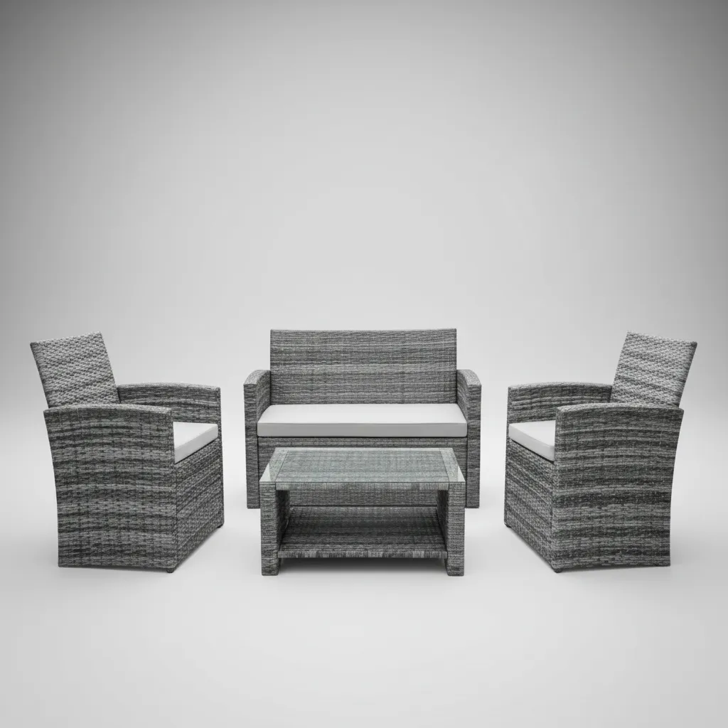 Juego De Terraza Dkora2 Rattan 4 Piezas-3