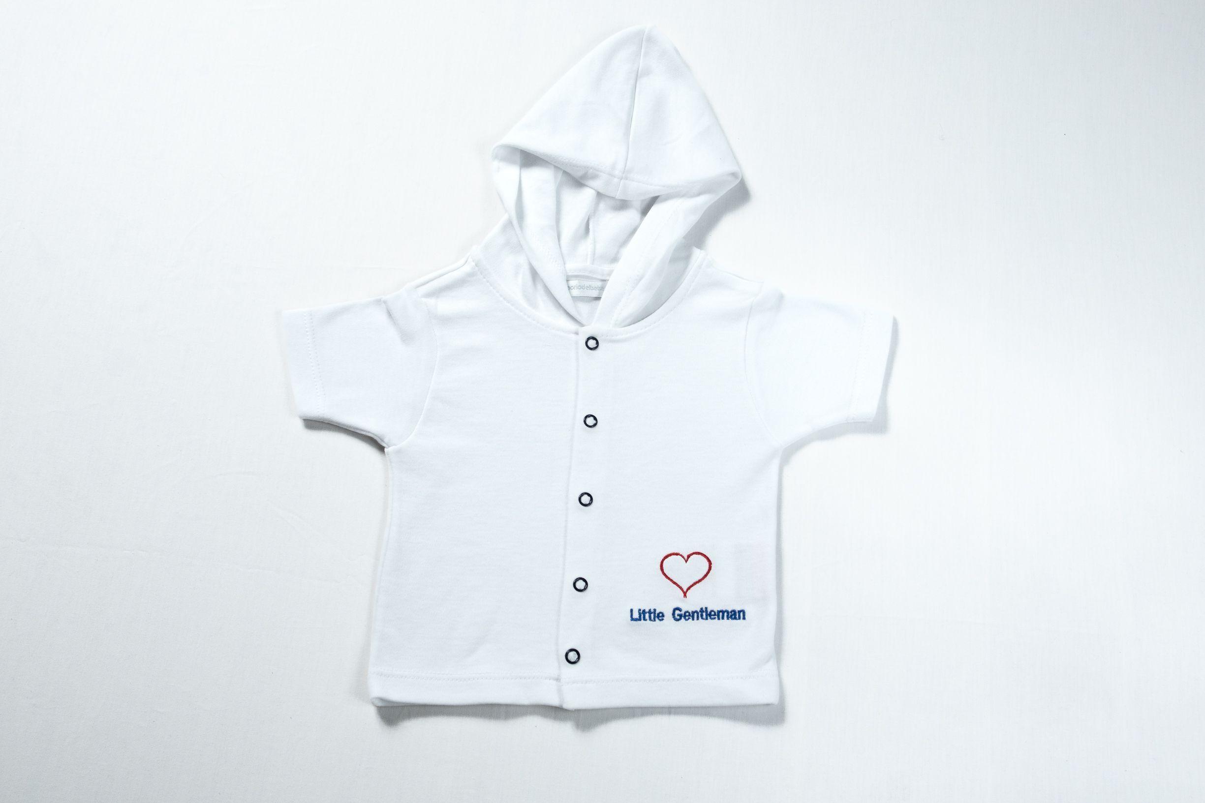 Conjunto 3 piezas algodón para bebé Enterito Chaqueta y babero niño-1