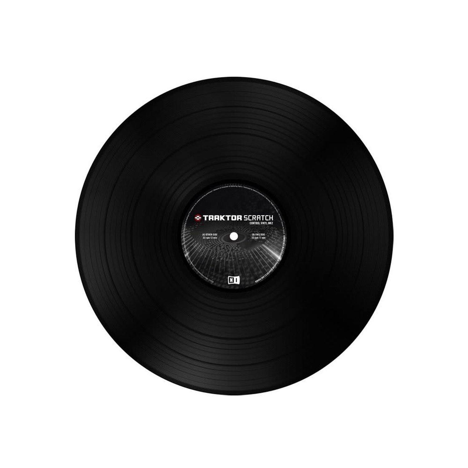 Vinilo Traktor Scratch Control Vinyl MK2 Color Negro Native Instruments-1