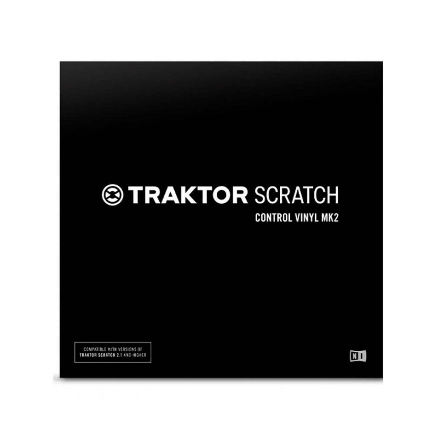 Vinilo Traktor Scratch Control Vinyl MK2 Color Rojo Native Instruments-0