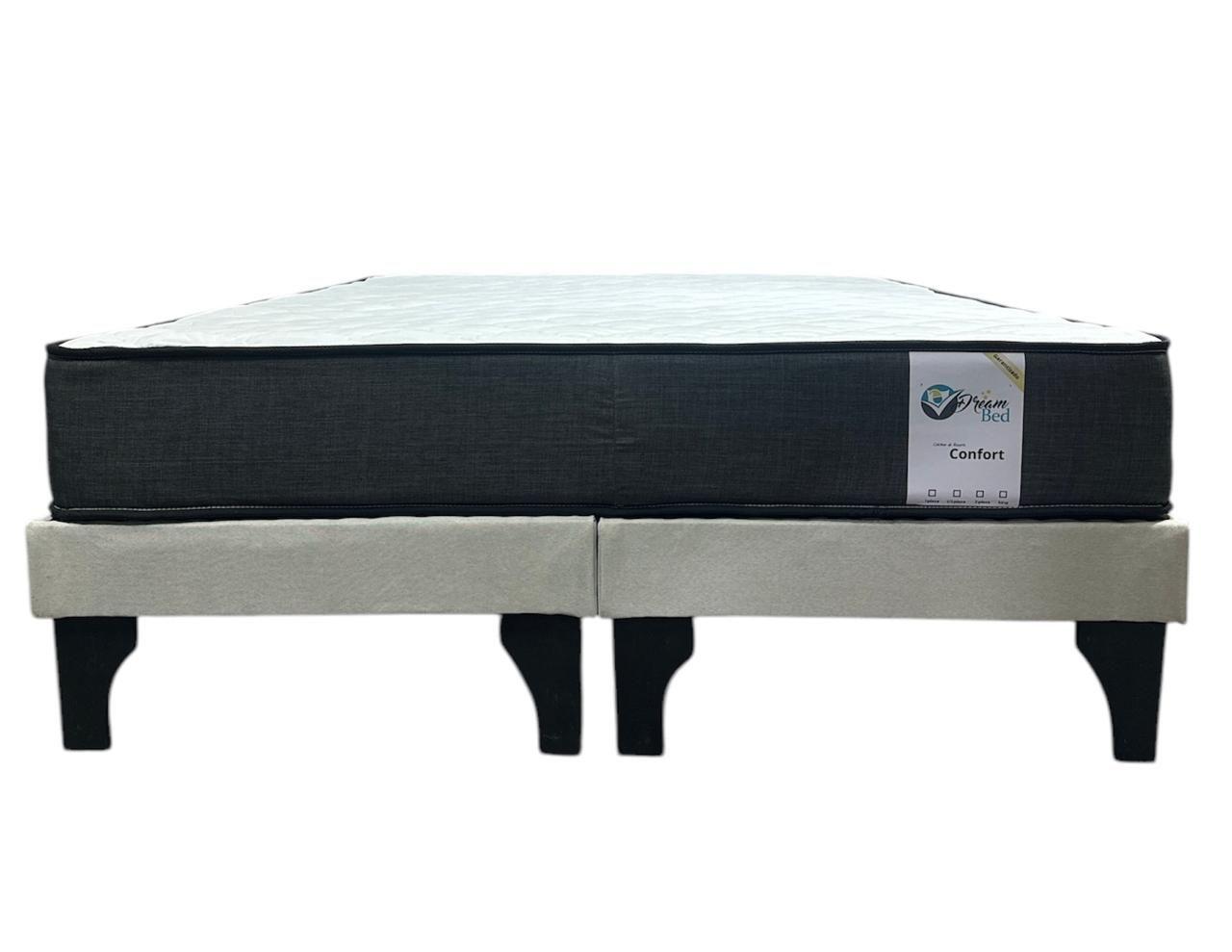 CAMA EUROPEA 2 PLAZAS CAPITONEADO BEIGE-2