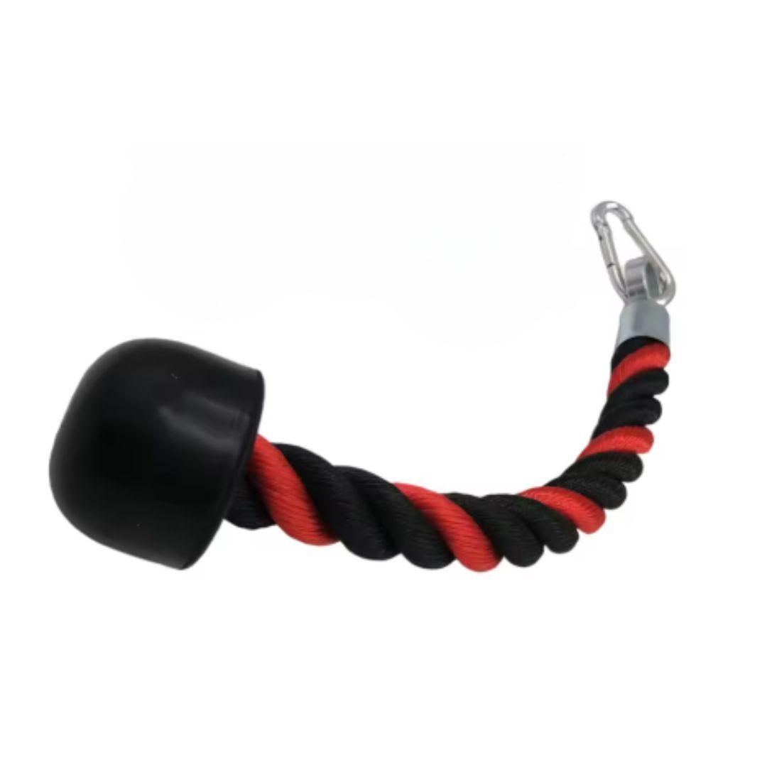 Soga Trenzada de Tríceps Unilateral Roja Accesorio Polea-2