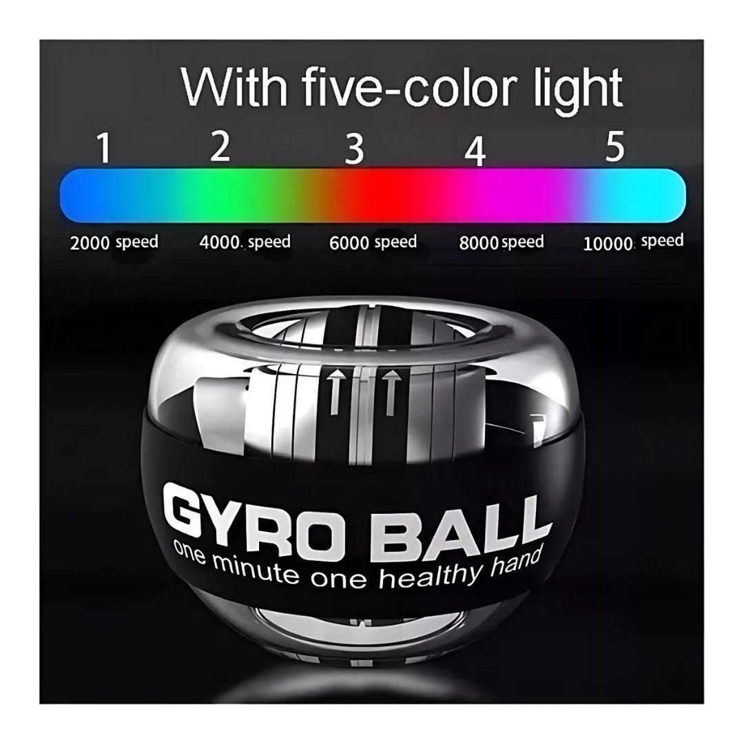 Gyro Ball Ejercitador Mano Muñeca Brazo Giroscopio Led-2