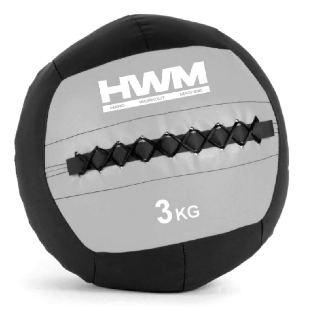 Balón Medicinal Sin Bote 3 Kg Hwm Entrenamiento De Medball-0