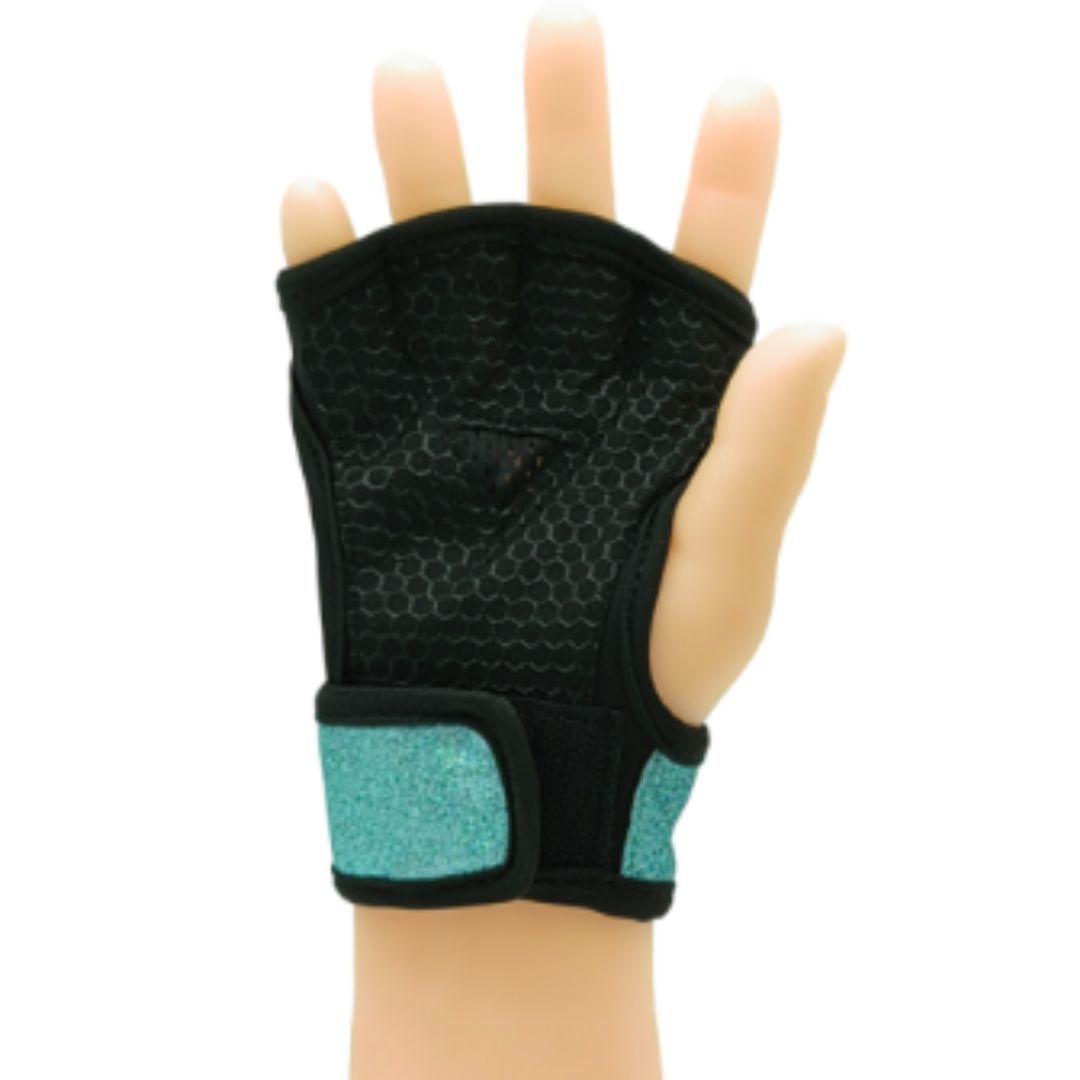 Par Guantes Grab Shiny Fullfit Celeste Talla M Fitness-1