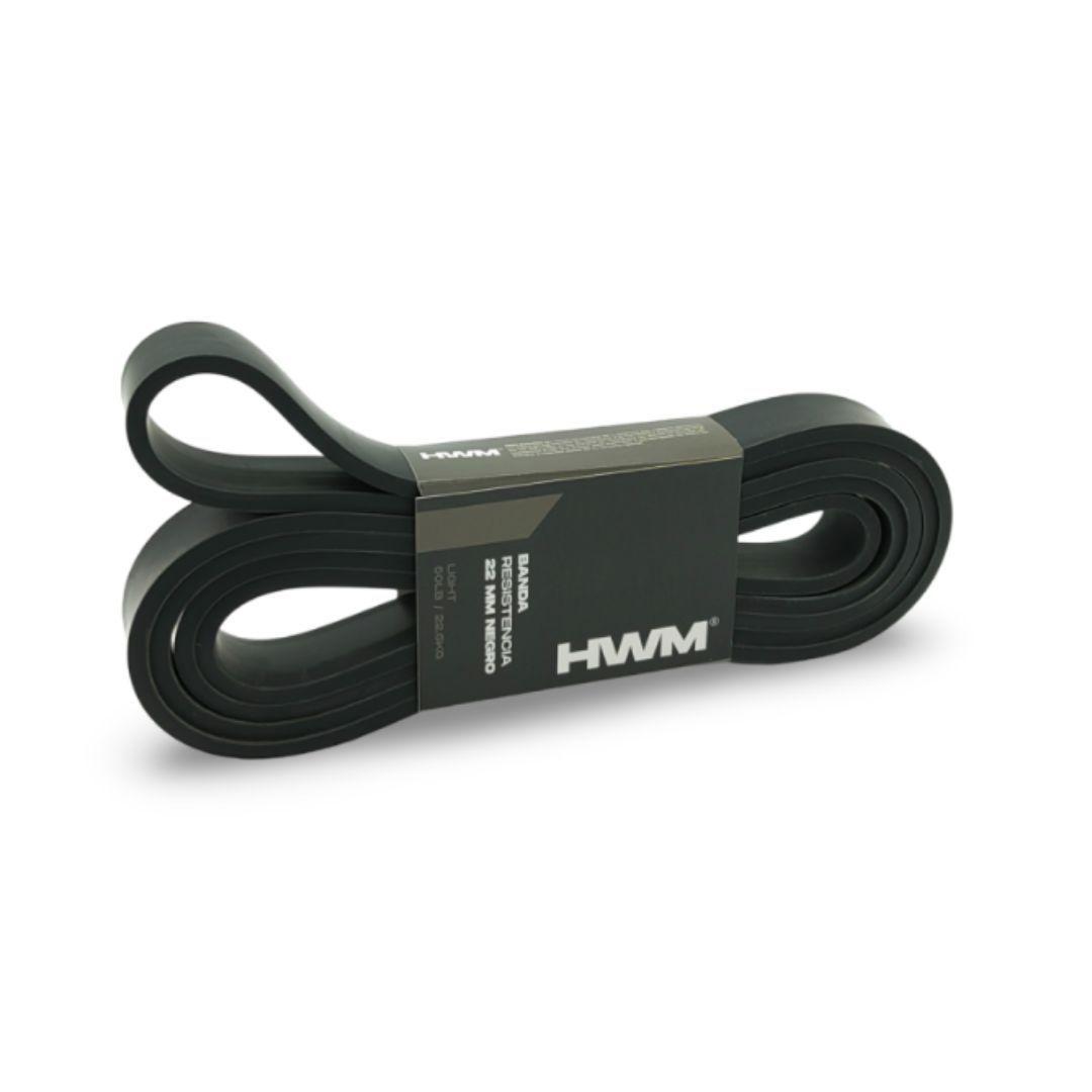 Banda De Resistencia Light 22mm 50 Lbs Negro Hwm Power Bands-0
