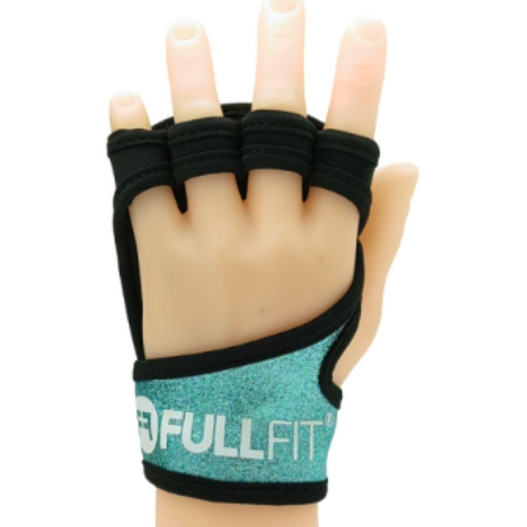 Par Guantes Grab Shiny Fullfit Celeste Talla S Fitness-0