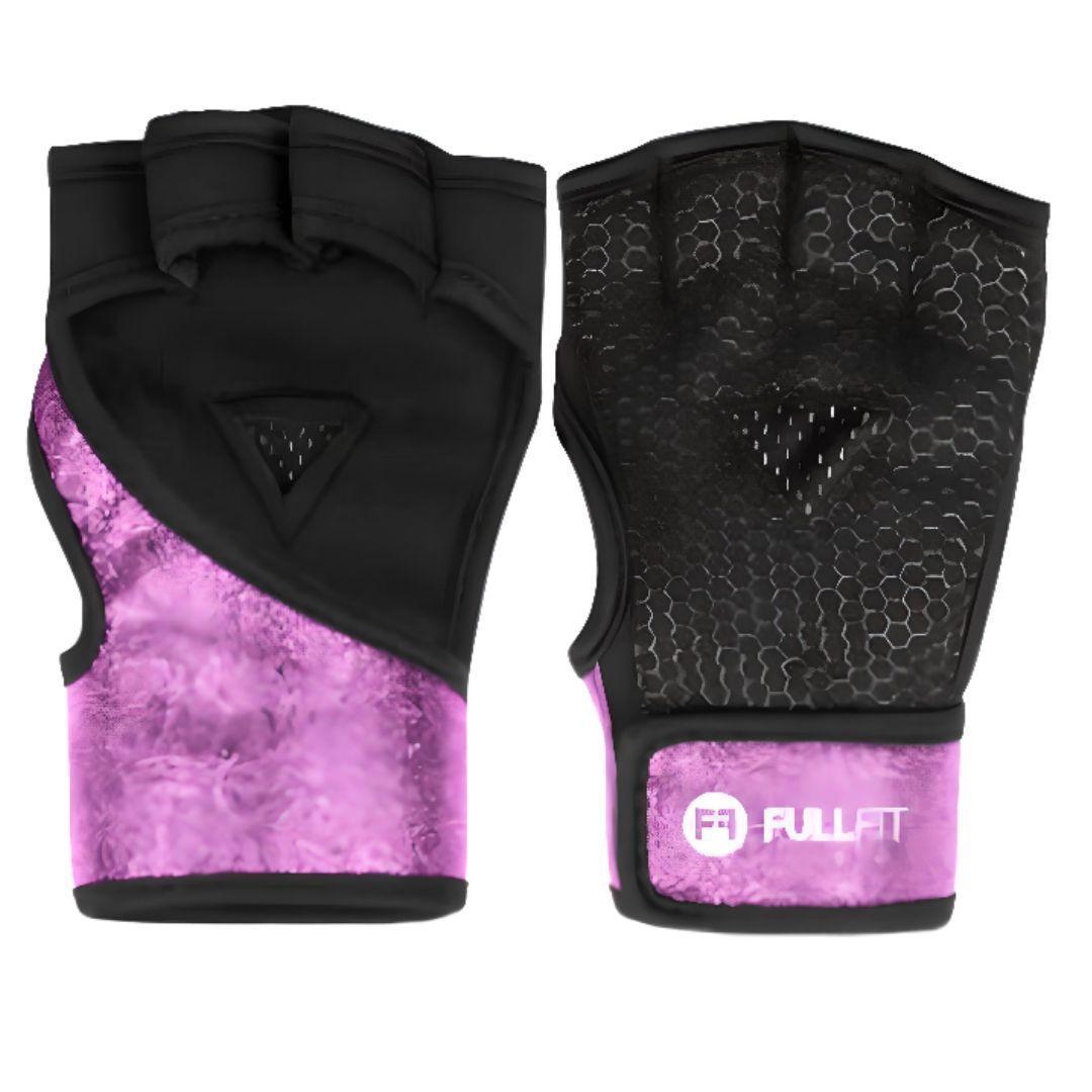 Par Guantes Grab Shiny Fullfit Rosado Talla L Fitness-2