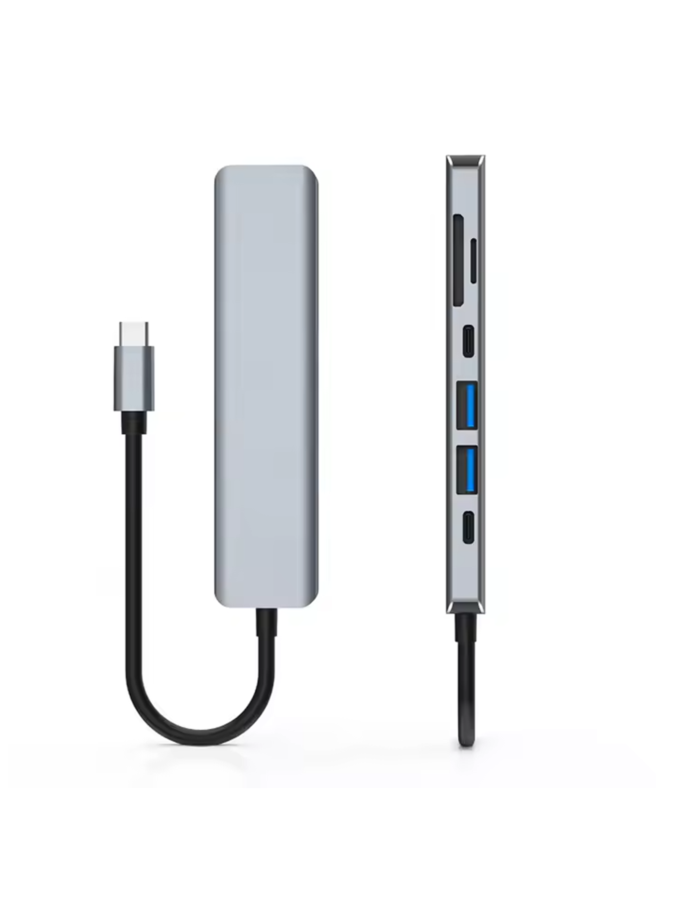 Adaptador Hub Tipo C 7 En 1 Usb 3.0 Hdmi 4k Multipuerto Usb-1