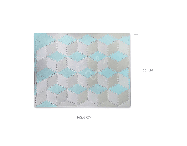 PLAYMAT ALFOMBRA ANTIGOLPE KALEIDOSCOPE LIGHT BLUE-4