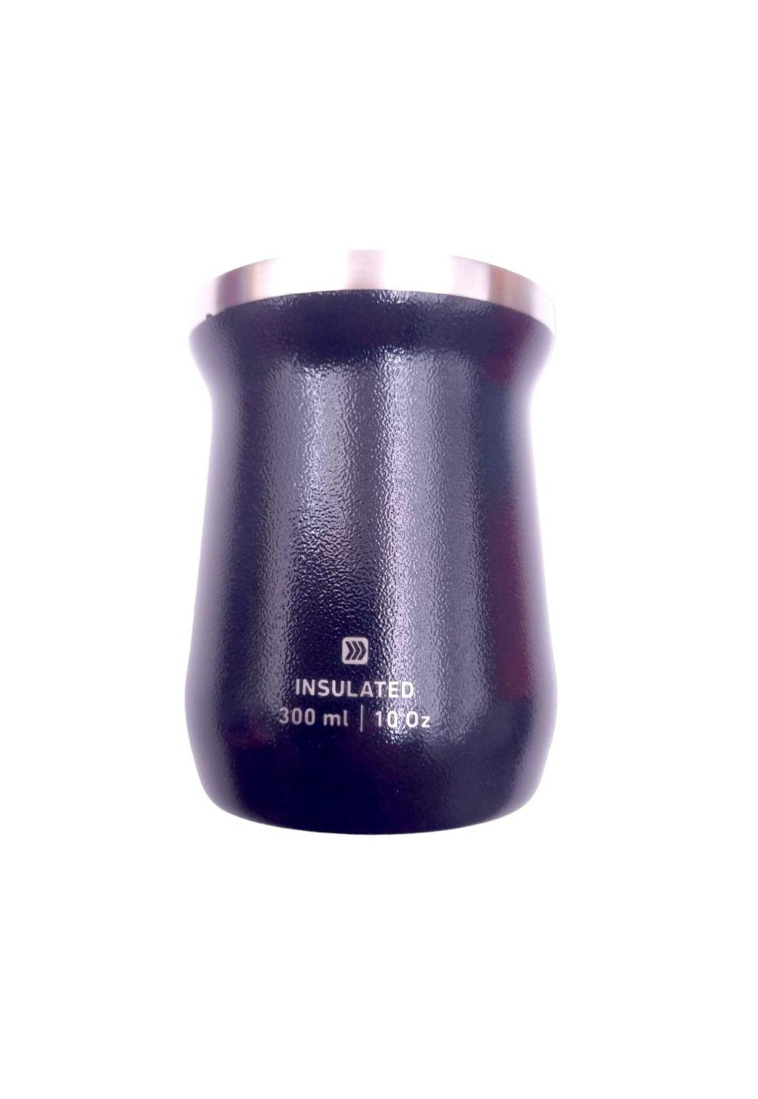 Mate Insulado Negro Hammered Keep-1