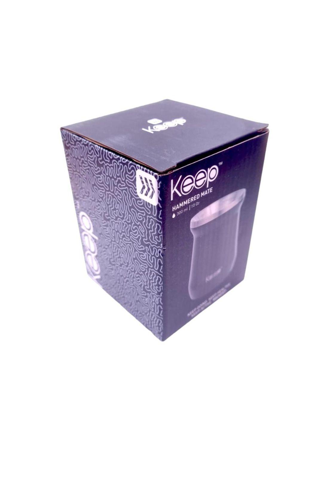 Mate Insulado Negro Hammered Keep-2