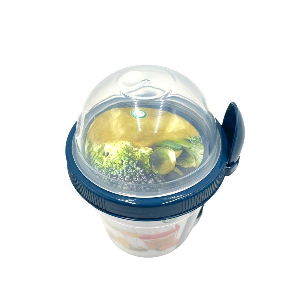 Vaso Yogurt Frutas y Cereal To Go 500ml Azul Titiz-1