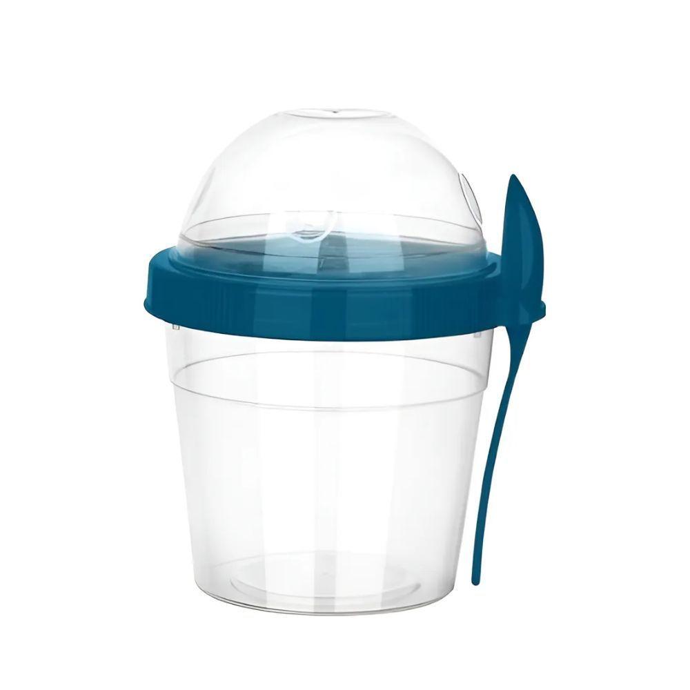 Vaso Yogurt Frutas y Cereal To Go 500ml Azul Titiz-2