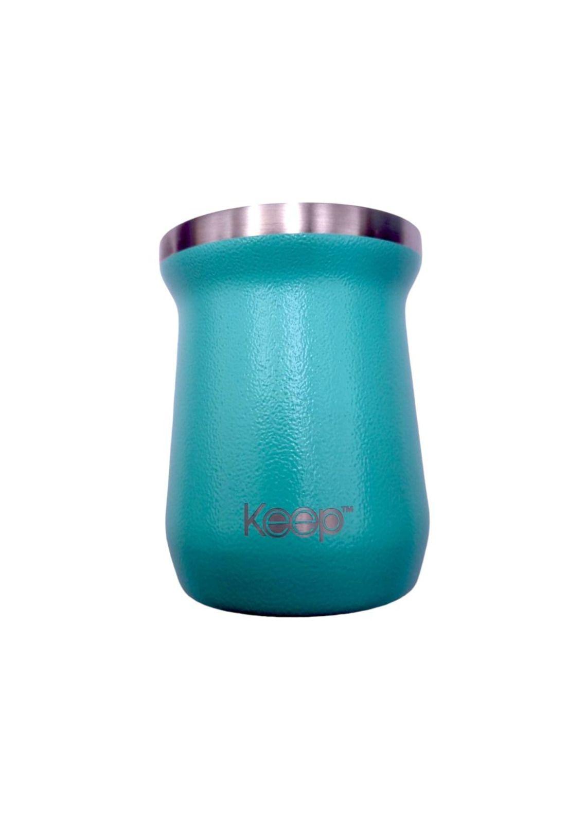 Mate Insulado Turquesa Hammered Keep-0