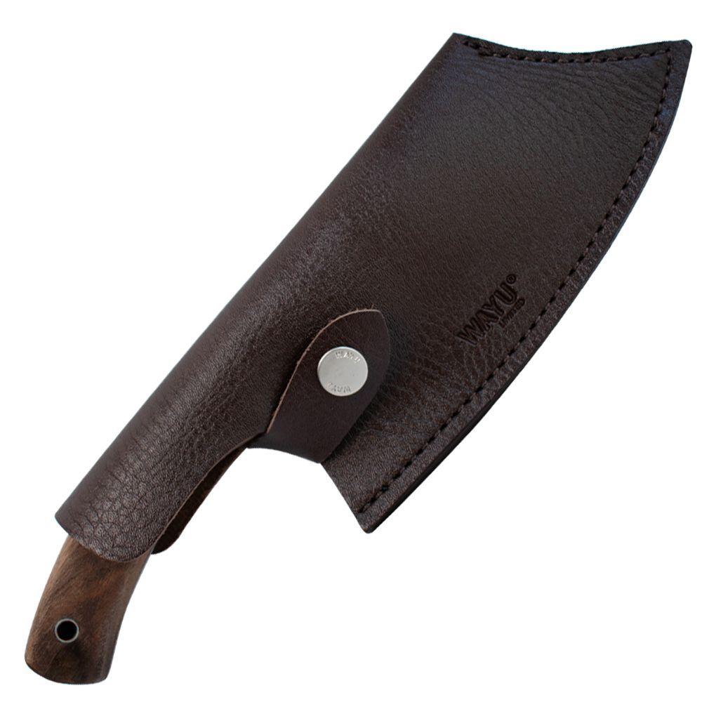 Cuchillo Chopper Con Funda Rustic Colecction Wayu-3