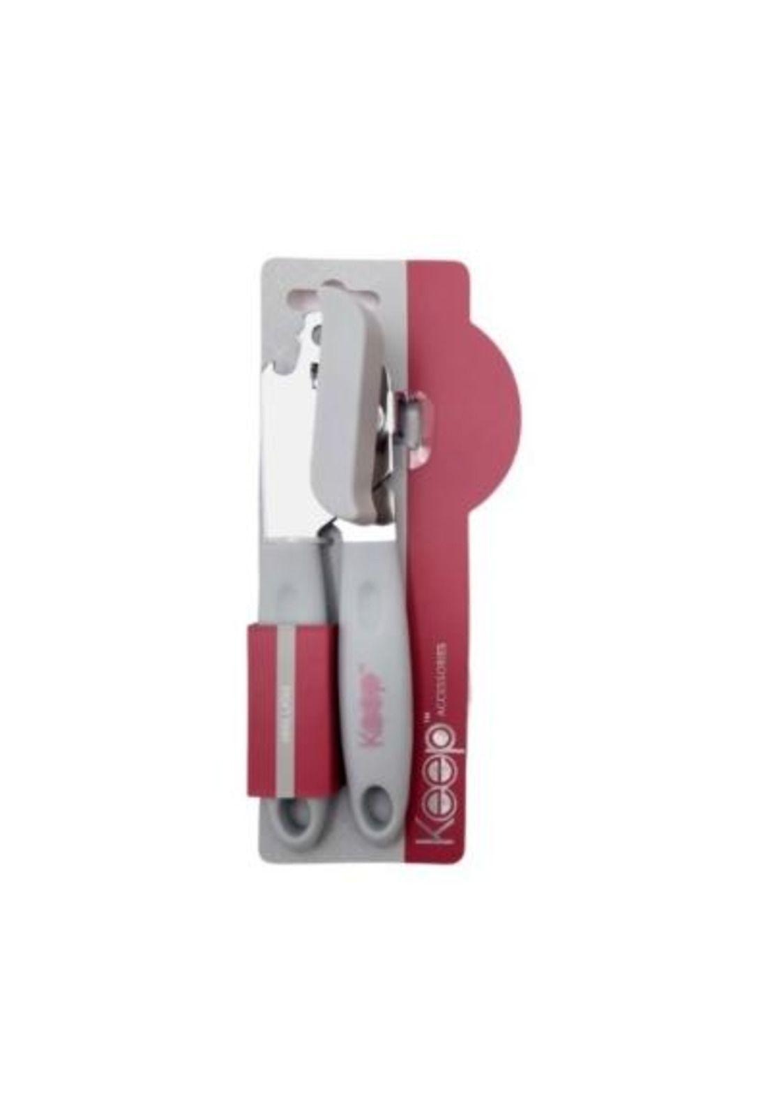 Abrelatas Acero Inoxidable Diseño Gris Keep-1