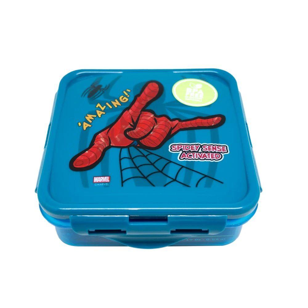 Hermético Cuadrado Spider Man 500ml Licencias-0