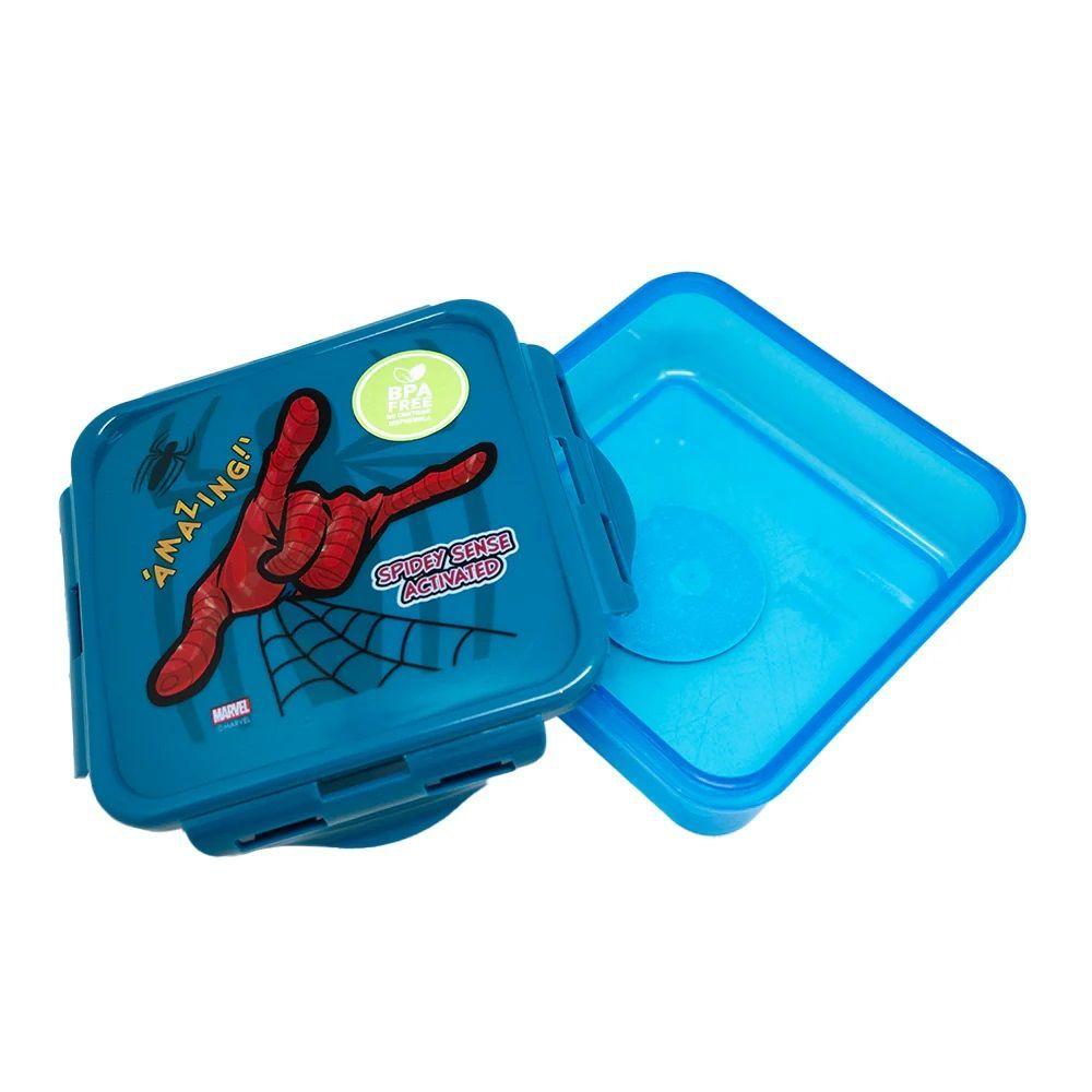 Hermético Cuadrado Spider Man 500ml Licencias-2