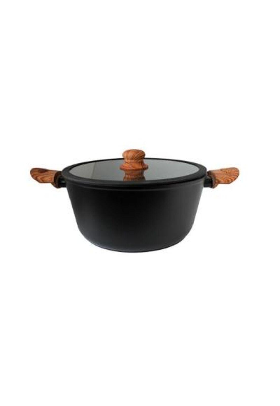 Batería De Cocina 7 Piezas Negro Granite Line keep-2