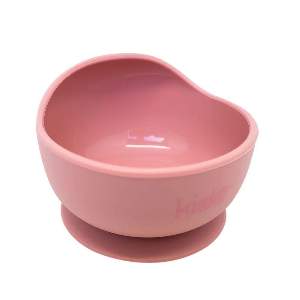 Bowl Silicona Rosado Ventosa 280ml Kido Toddler-1