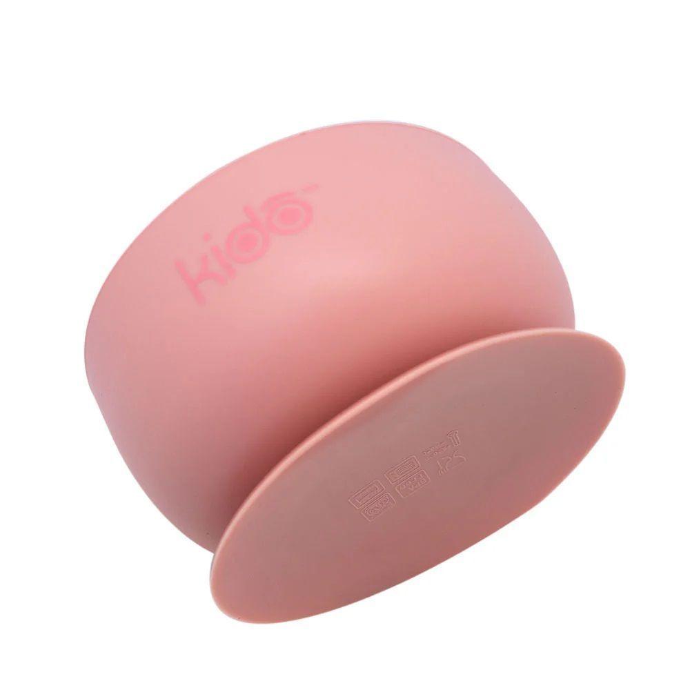 Bowl Silicona Rosado Ventosa 280ml Kido Toddler-2