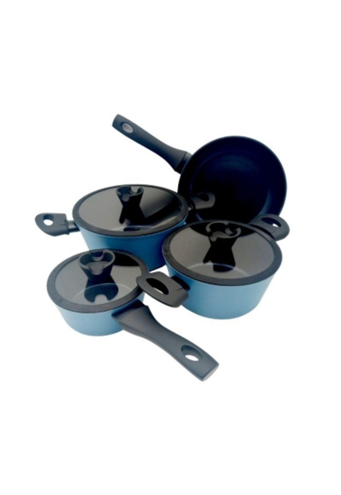 Batería De Cocina 7 Piezas Azul-0