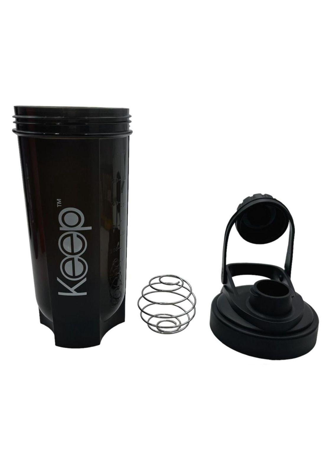 Botella Shaker Colores Negro Keep-1
