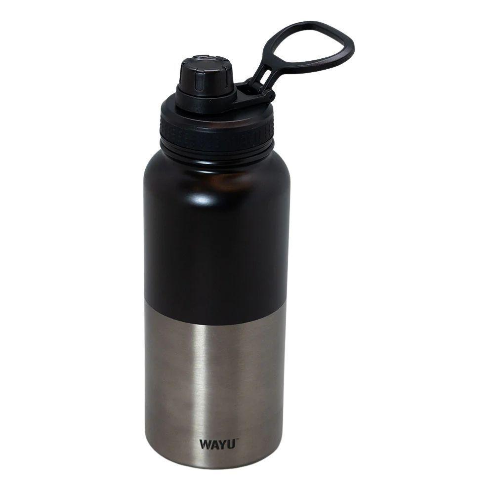 Botella 1 Litro Insulated Black Wayu-1