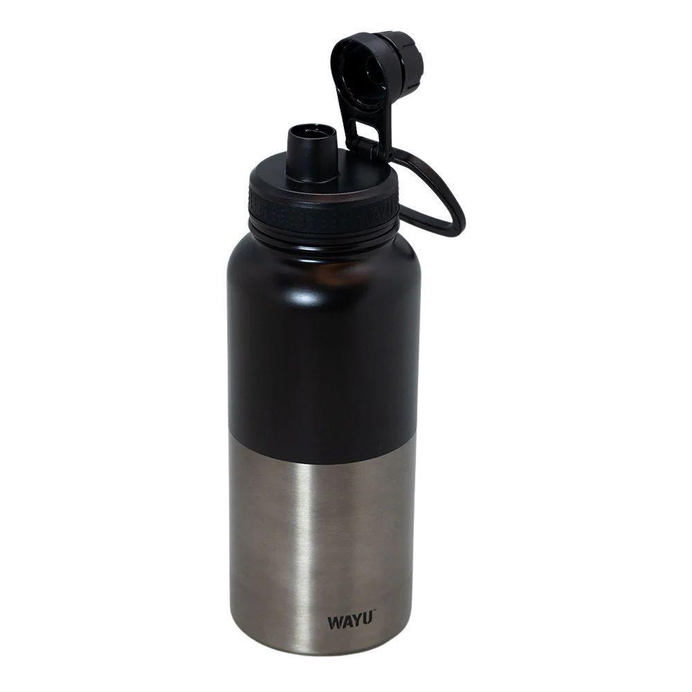 Botella 1 Litro Insulated Black Wayu-2