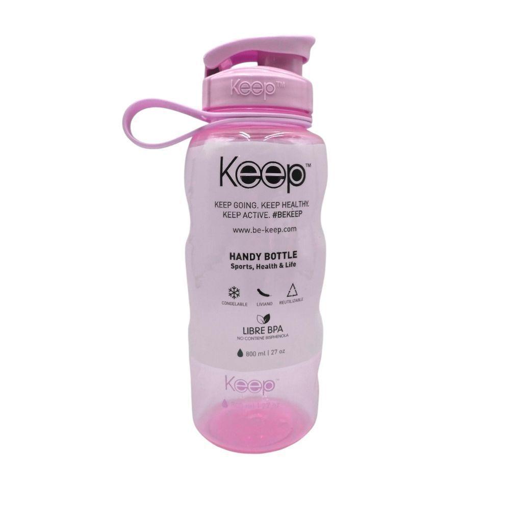 Botella Colores 800ml Rosa Keep-0