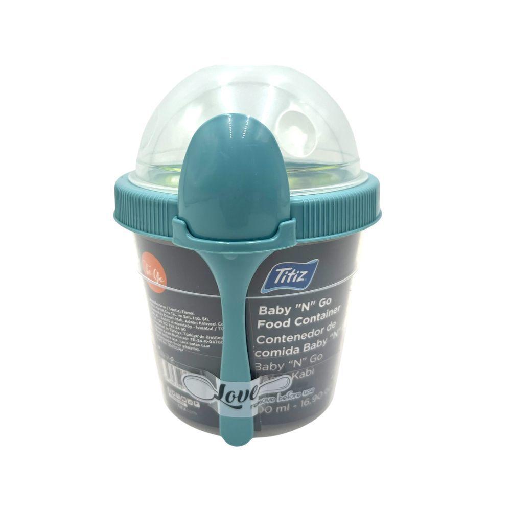 Vaso Yogurt Frutas y Cereal To Go 500ml Celeste Titiz-0