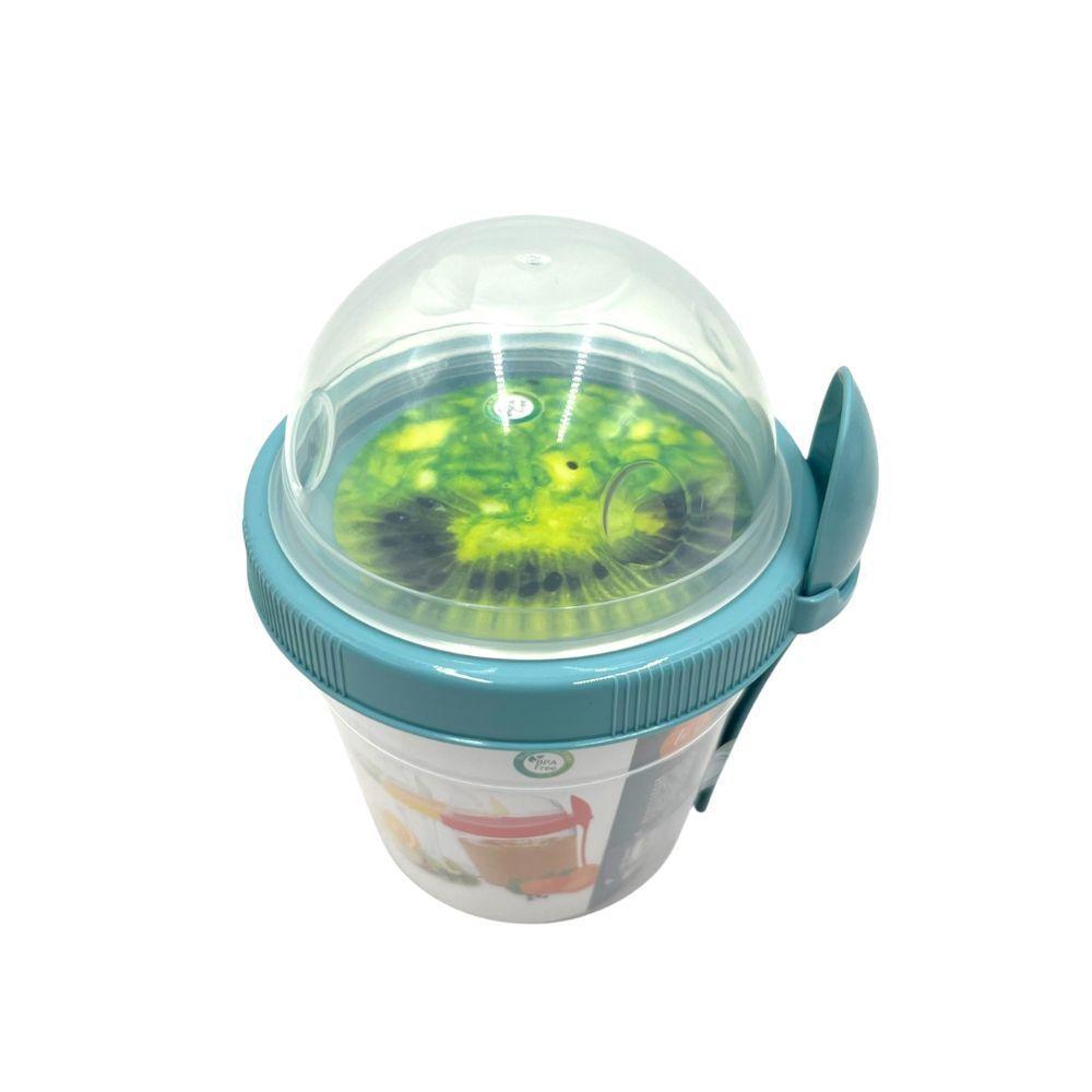 Vaso Yogurt Frutas y Cereal To Go 500ml Celeste Titiz-1