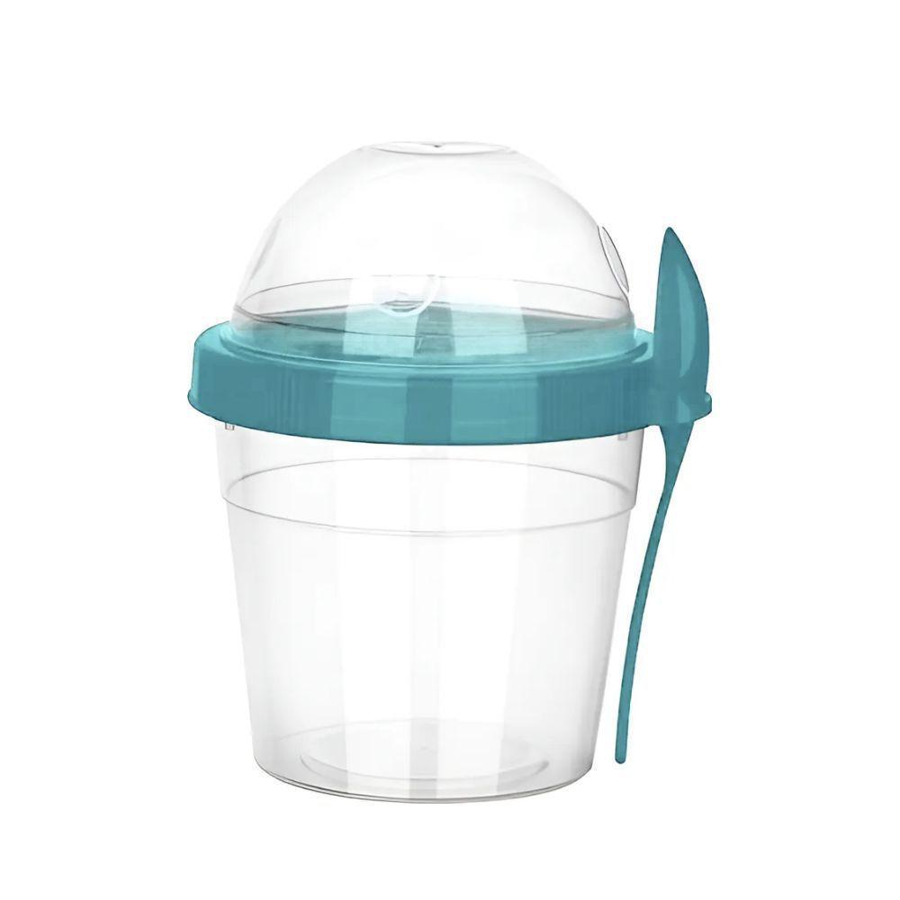 Vaso Yogurt Frutas y Cereal To Go 500ml Celeste Titiz-2