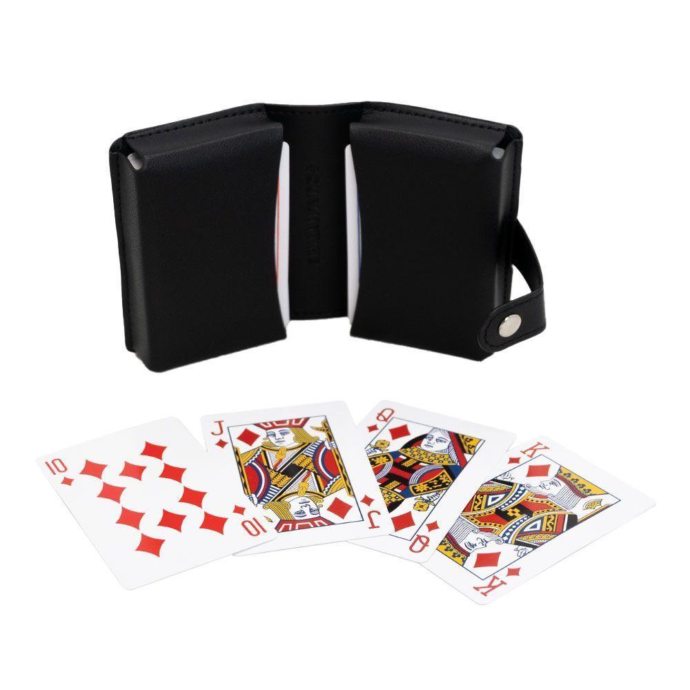 Juego De Naipes Estuche Cuero Vegano Wayu-0