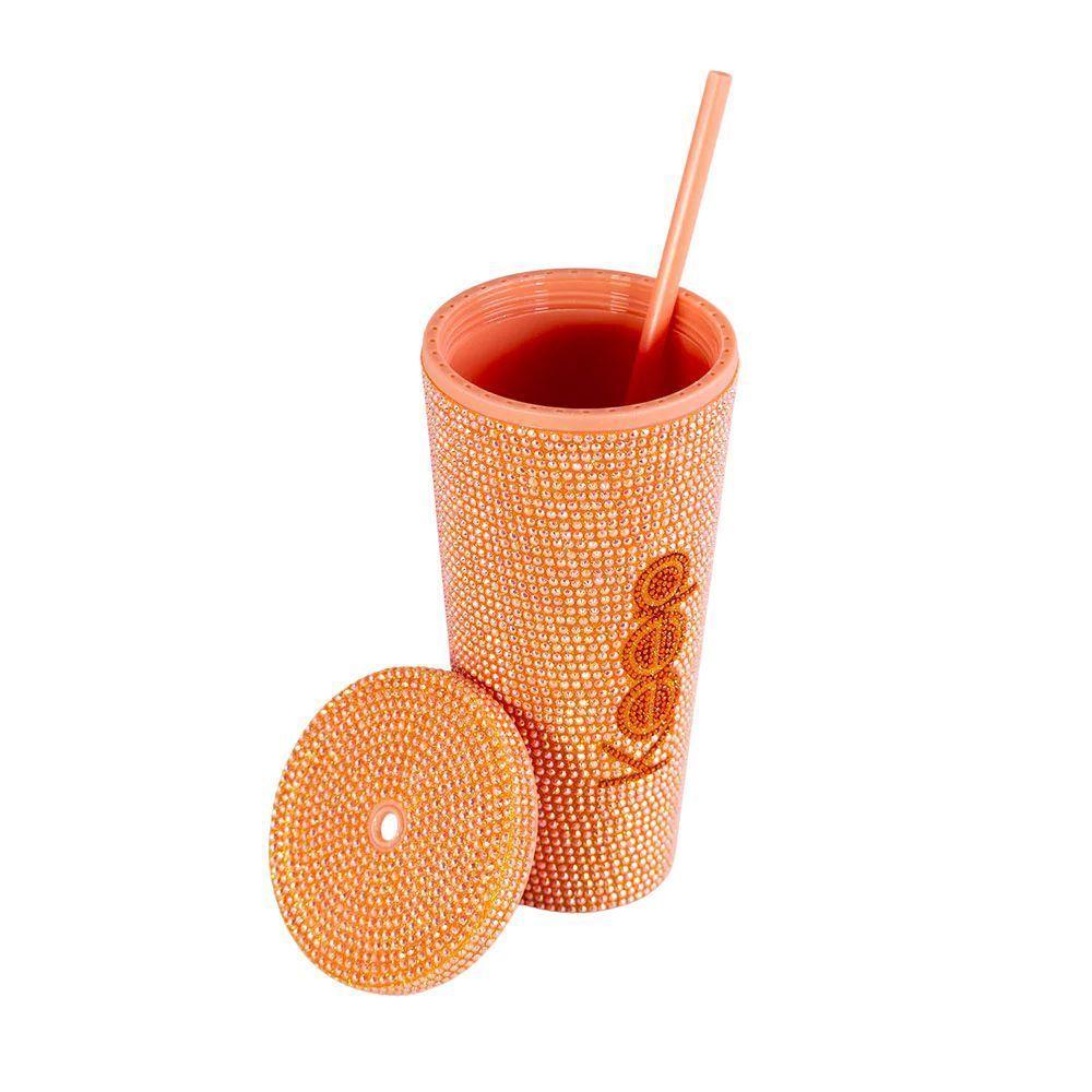Vaso Tumbler Shinny 650ML Naranjo Salmón Keep -2