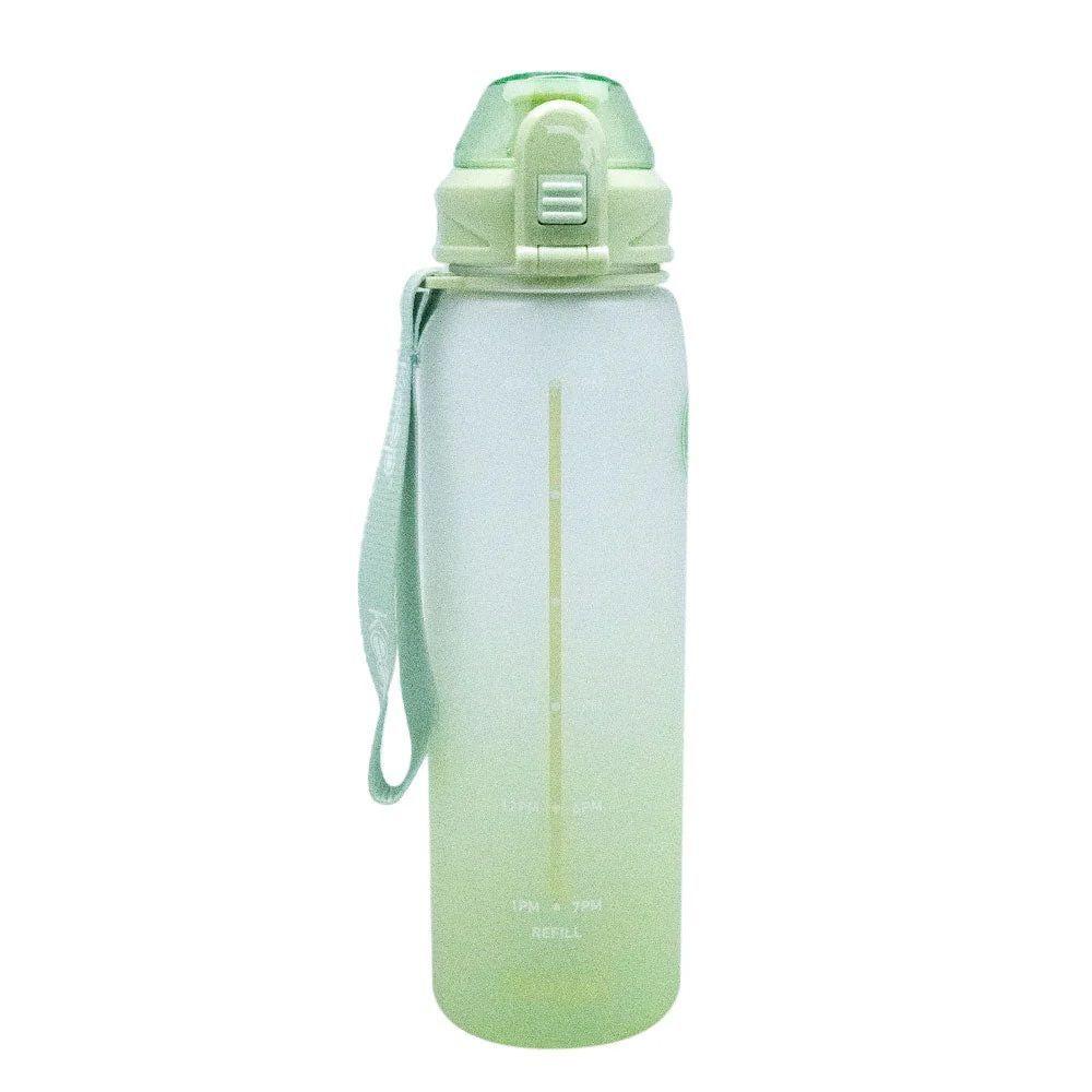 Botella Medidas Rubber 1 Litro Verde Claro Keep-0