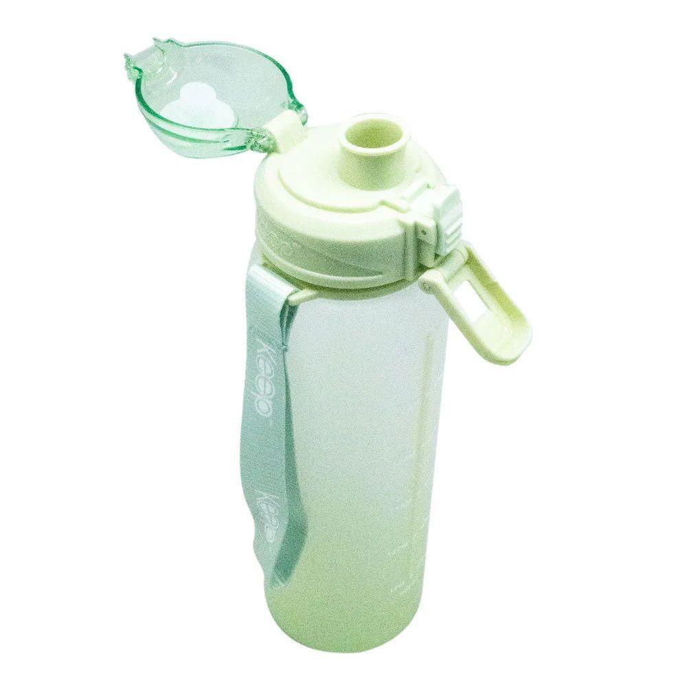 Botella Medidas Rubber 1 Litro Verde Claro Keep-2