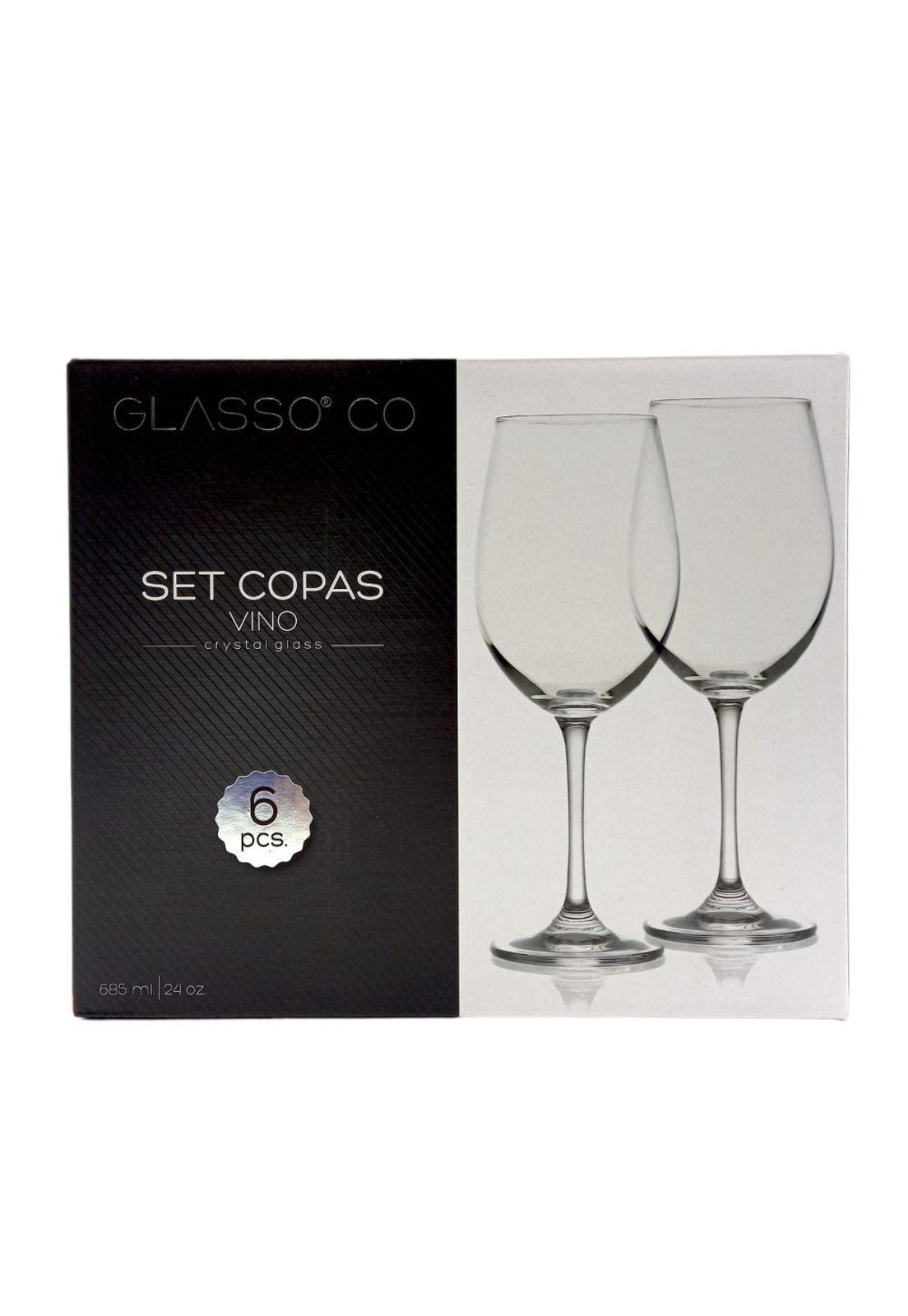 Set 6 Copas Cristal Para Vino Tinto 685ml-2
