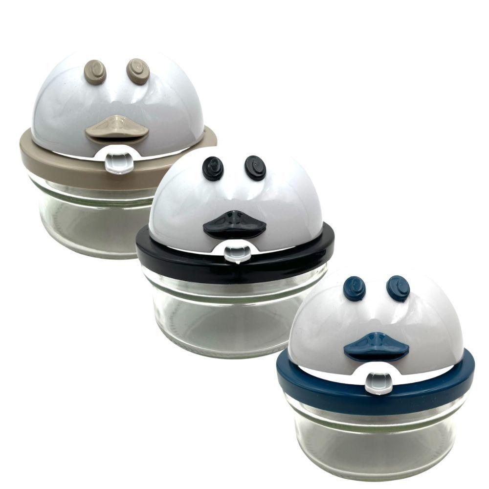 Azucarero Vidrio con Cuchara Diseño Duck Beige Titiz-3