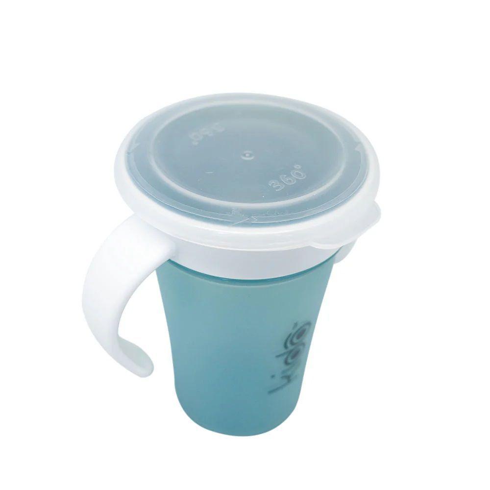 Vaso Antiderrame Azul Claro  280ml con Asas Kido Toddler-1