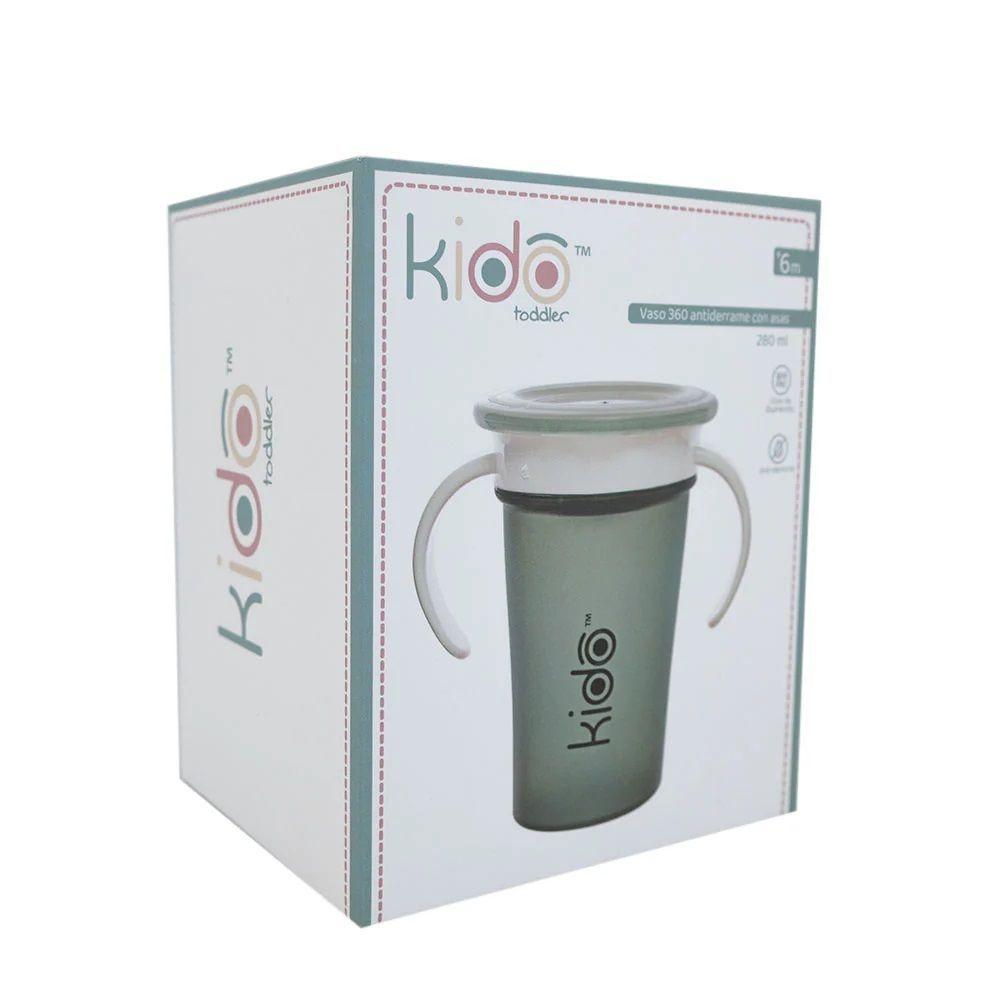 Vaso Antiderrame Azul Claro  280ml con Asas Kido Toddler-2
