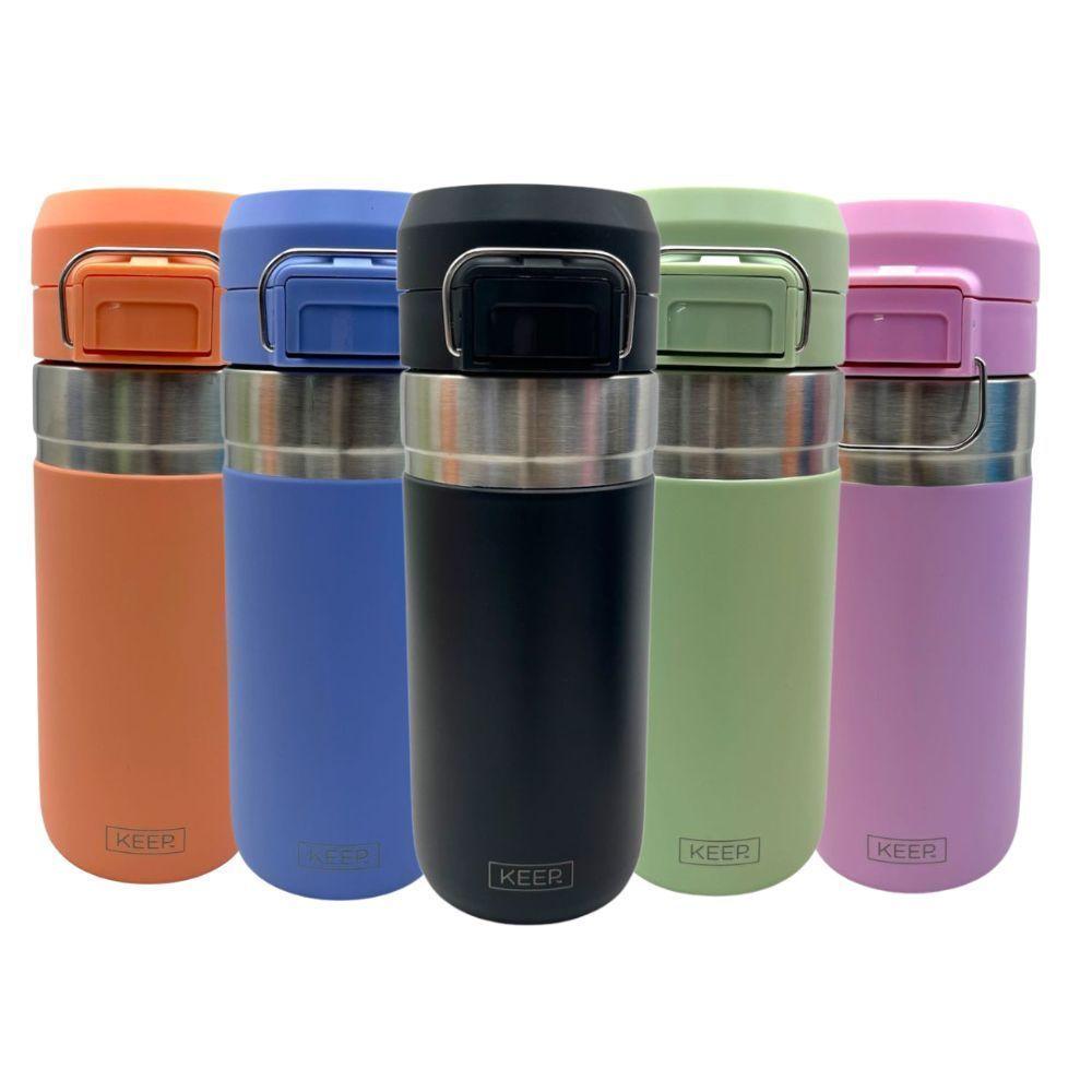 Mug Take Away Térmico 500ml Naranjo Salmón Keep-3