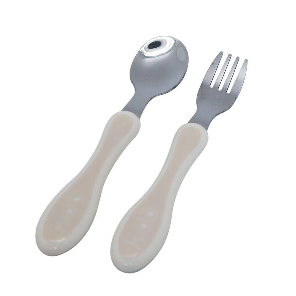 Set Cubiertos Beige Metálicos Kido Toddler-0