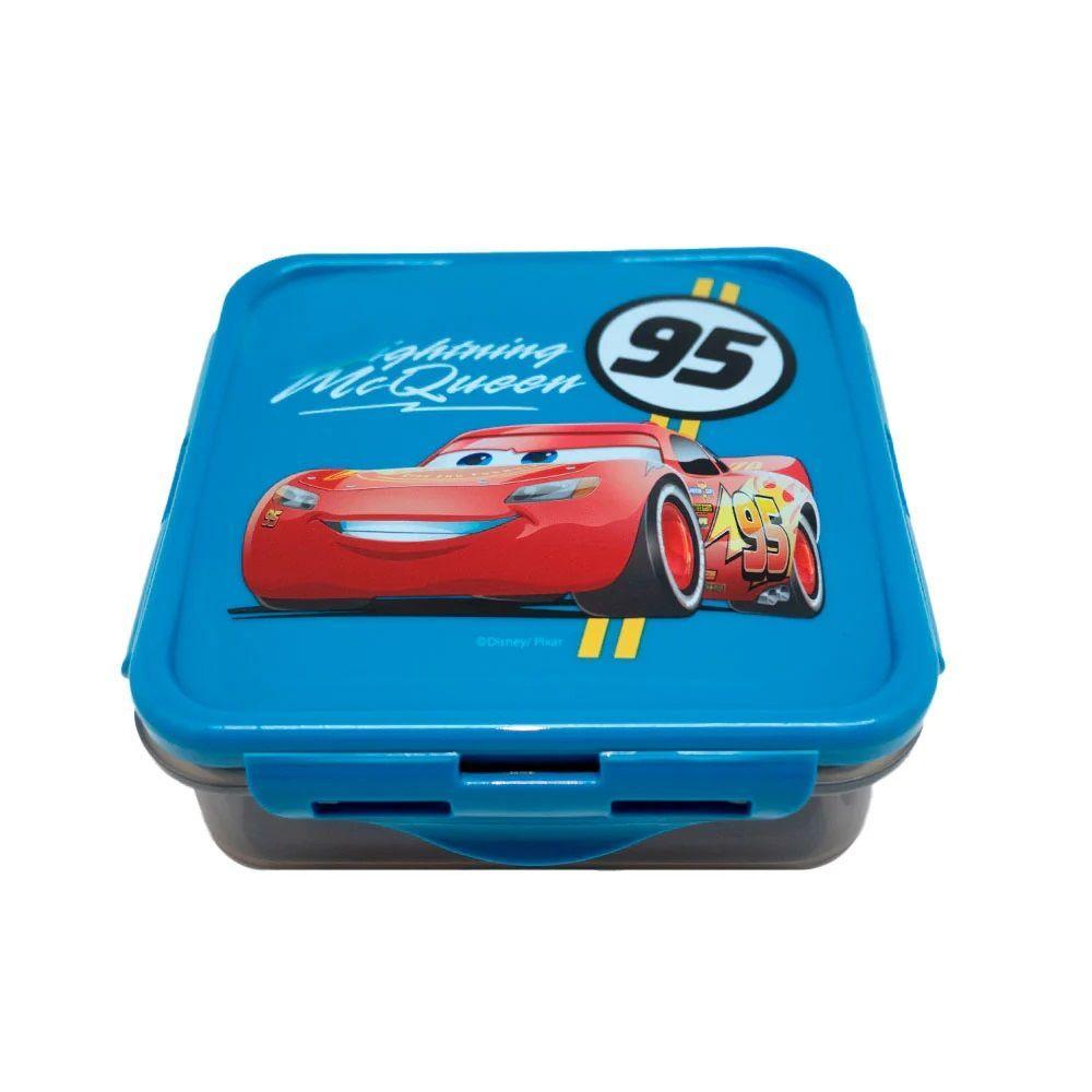 Hermético Cuadrado Cars 500ml Licencias-0